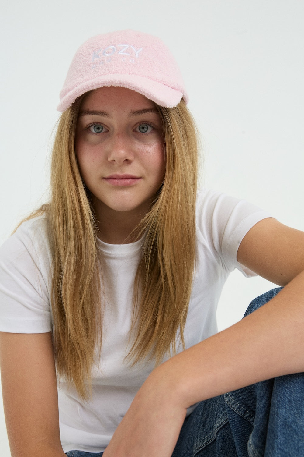 Kids Cap in Pastel Pink