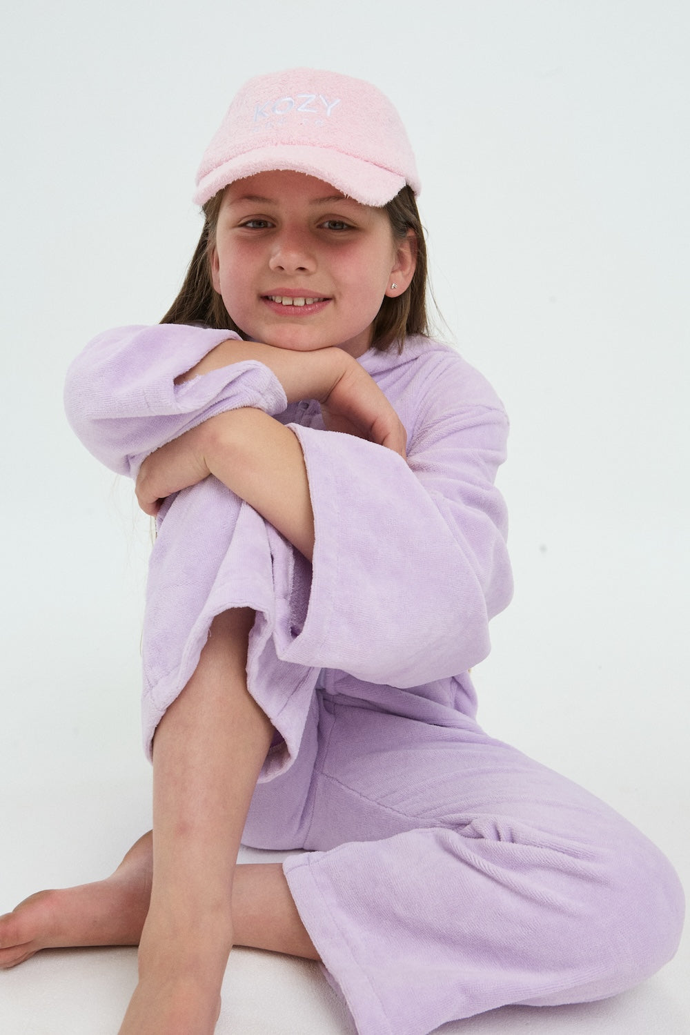 Kids Cap in Pastel Pink